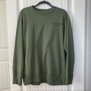 green thrifted vintage crewneck